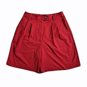 IZOD Xtra Dri Pleated Golf Shorts Red 4
